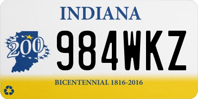 IN license plate 984WKZ