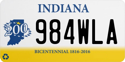 IN license plate 984WLA