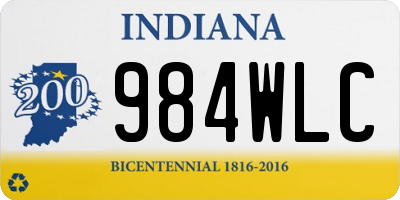 IN license plate 984WLC