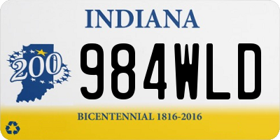 IN license plate 984WLD
