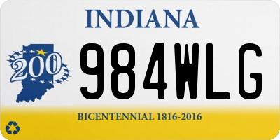 IN license plate 984WLG