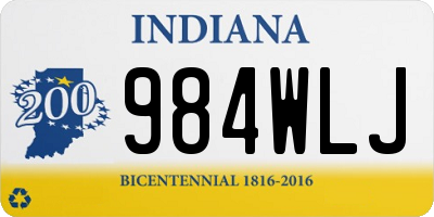 IN license plate 984WLJ