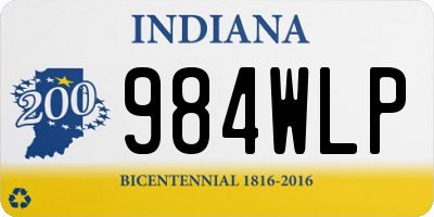 IN license plate 984WLP