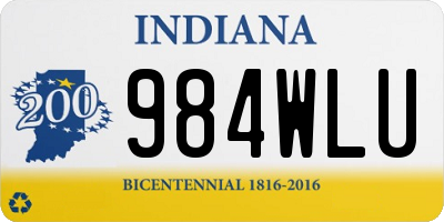 IN license plate 984WLU