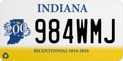 IN license plate 984WMJ