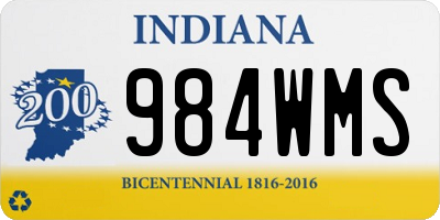 IN license plate 984WMS