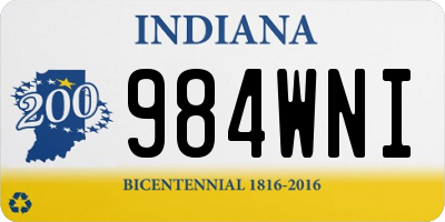 IN license plate 984WNI