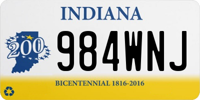 IN license plate 984WNJ