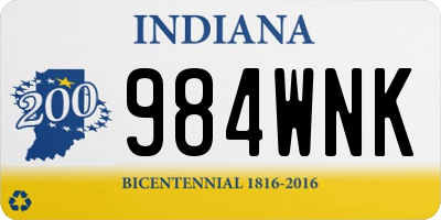 IN license plate 984WNK