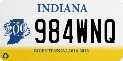 IN license plate 984WNQ