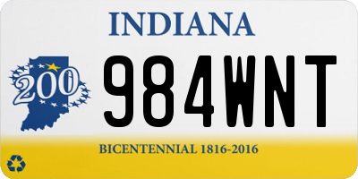 IN license plate 984WNT