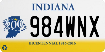 IN license plate 984WNX