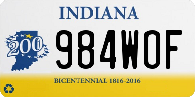 IN license plate 984WOF