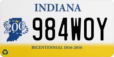 IN license plate 984WOY