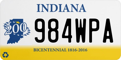 IN license plate 984WPA
