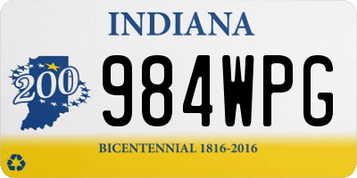 IN license plate 984WPG