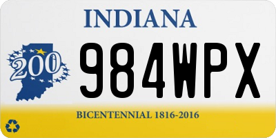 IN license plate 984WPX