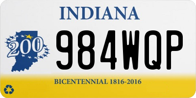 IN license plate 984WQP