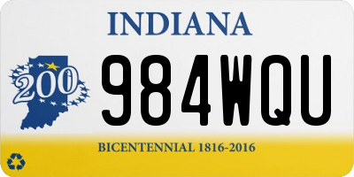 IN license plate 984WQU