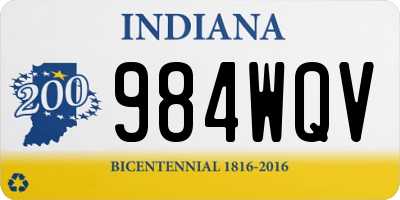 IN license plate 984WQV