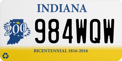 IN license plate 984WQW