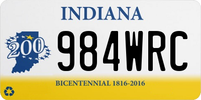 IN license plate 984WRC