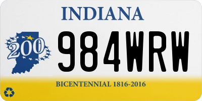IN license plate 984WRW