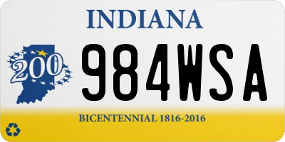 IN license plate 984WSA