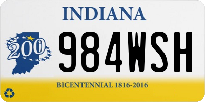 IN license plate 984WSH