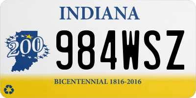 IN license plate 984WSZ