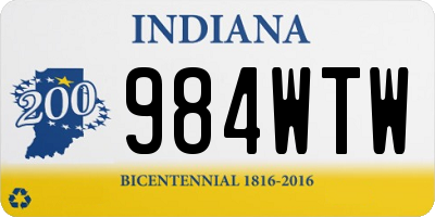 IN license plate 984WTW