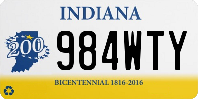 IN license plate 984WTY