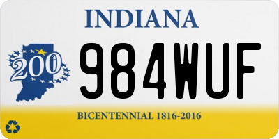 IN license plate 984WUF