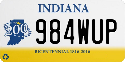 IN license plate 984WUP