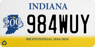 IN license plate 984WUY