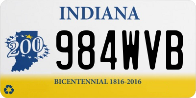 IN license plate 984WVB
