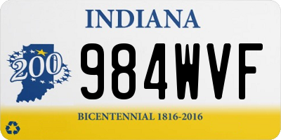 IN license plate 984WVF
