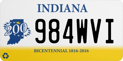 IN license plate 984WVI