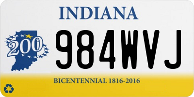 IN license plate 984WVJ