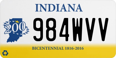 IN license plate 984WVV