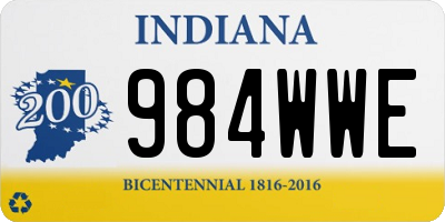 IN license plate 984WWE