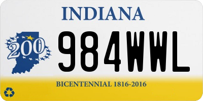 IN license plate 984WWL