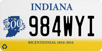 IN license plate 984WYI