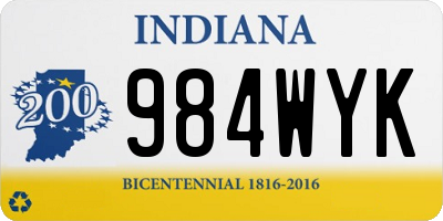 IN license plate 984WYK