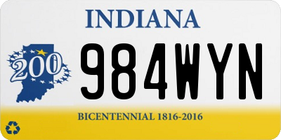 IN license plate 984WYN
