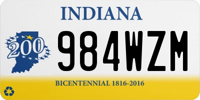 IN license plate 984WZM