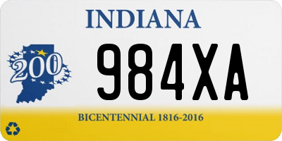 IN license plate 984XA