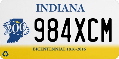 IN license plate 984XCM