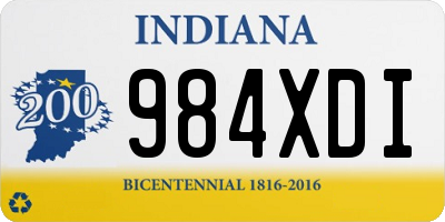 IN license plate 984XDI