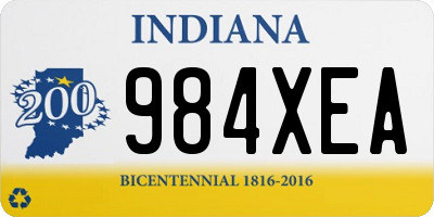 IN license plate 984XEA